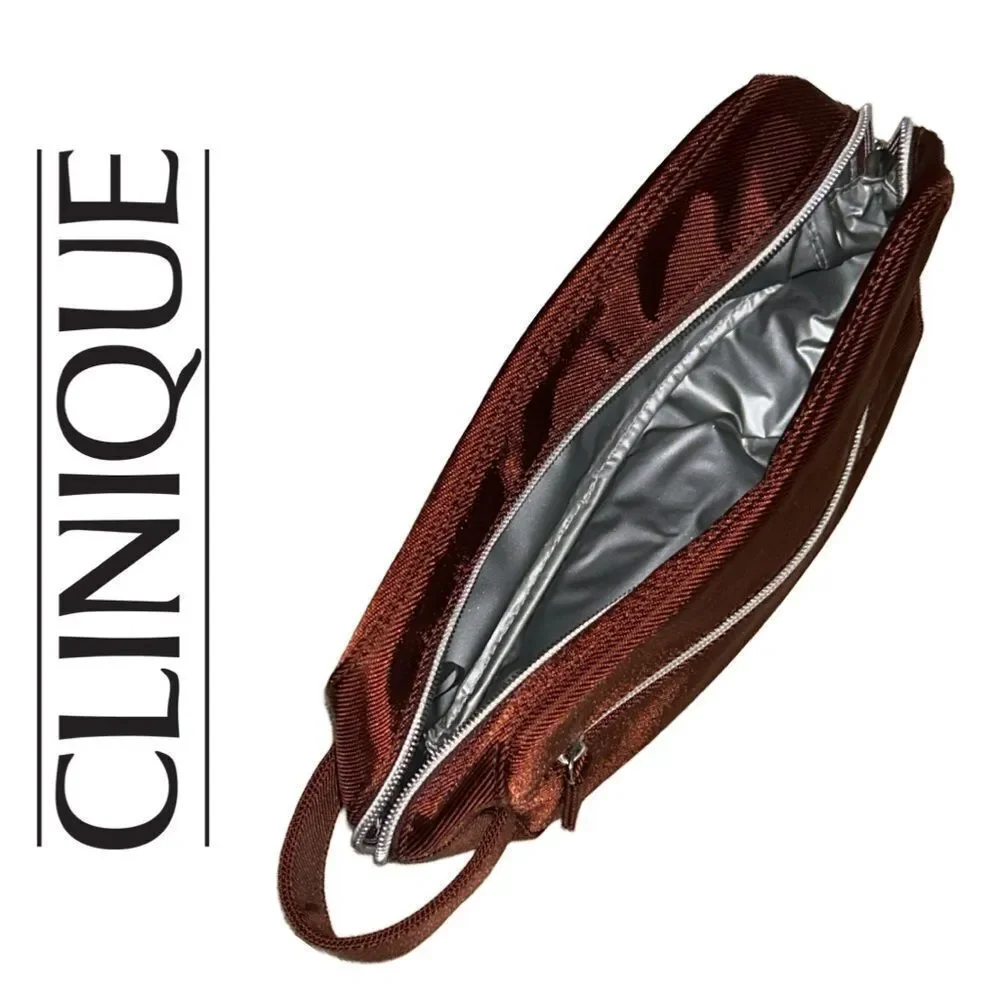 Clinique Dark Brown Cosmetic Bag‎ - Picture 3 of 3